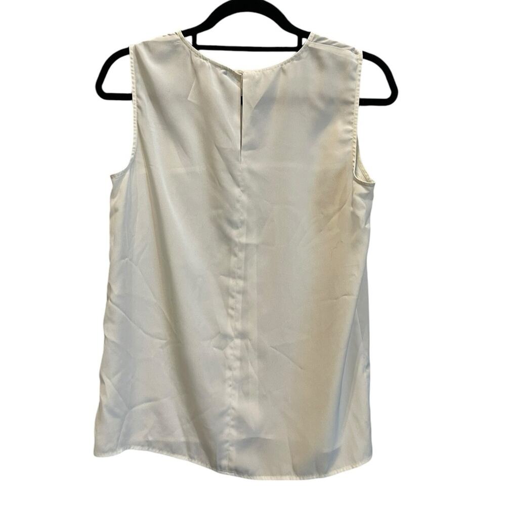 Chanel Uniform Womens Cream Sleeveless Blouse Top Size :38 - Picture 3 of 9